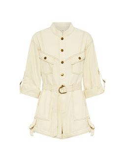 Elena Playsuit - Cream