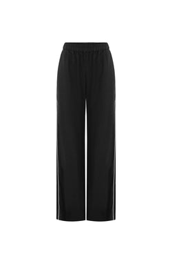 Vera Linen Wide Pant - Noir