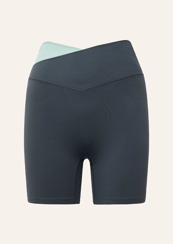 Wander 5 Inch Bike Short - Thunder/Dusty Mint