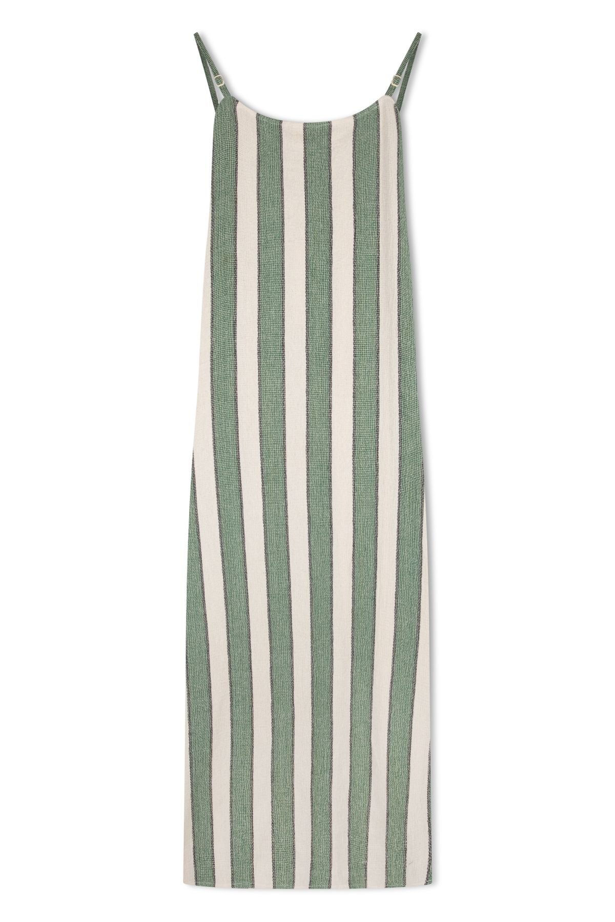 Eucalyptus stripe organic cotton dress