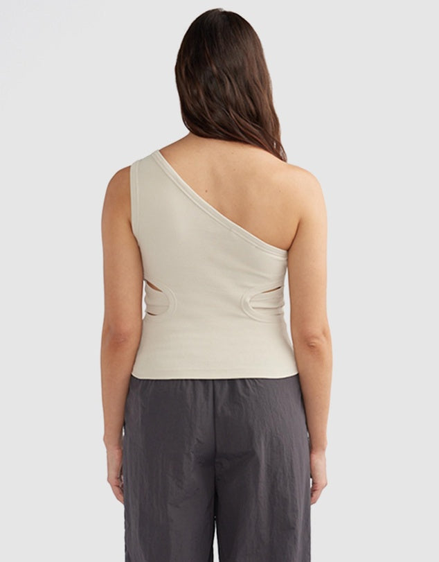 Korey Asymmetric Tank - Stone