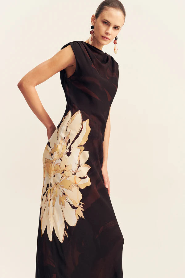 Cazador Maxi Dress - Natural Floral