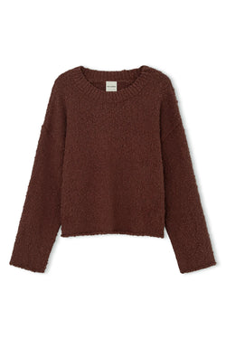 Plum Boucle Knit Jumper