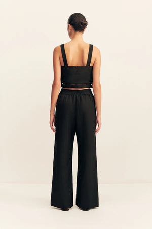 Birdie Scallop Cami - Black