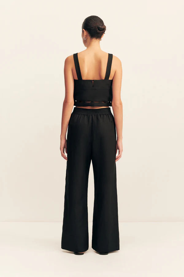 Birdie Scallop Cami - Black