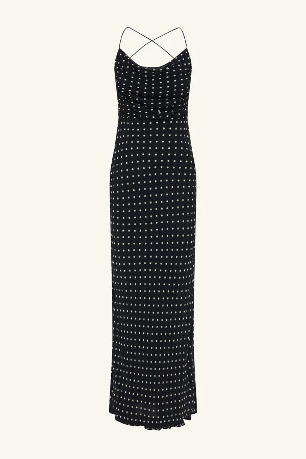 Houston Lace Black Maxi Dress