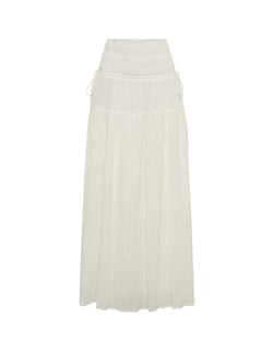 Nora Maxi Skirt - White