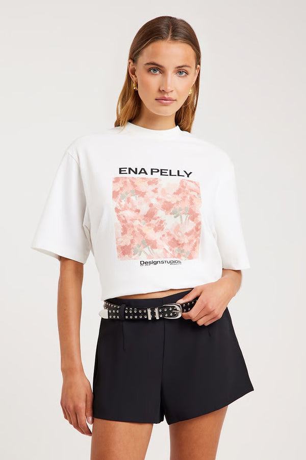 Coral Floral Tee