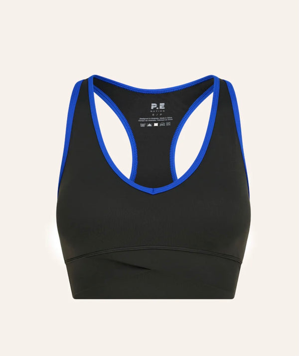 Vita Bra - Gunmetal/Royal Blue