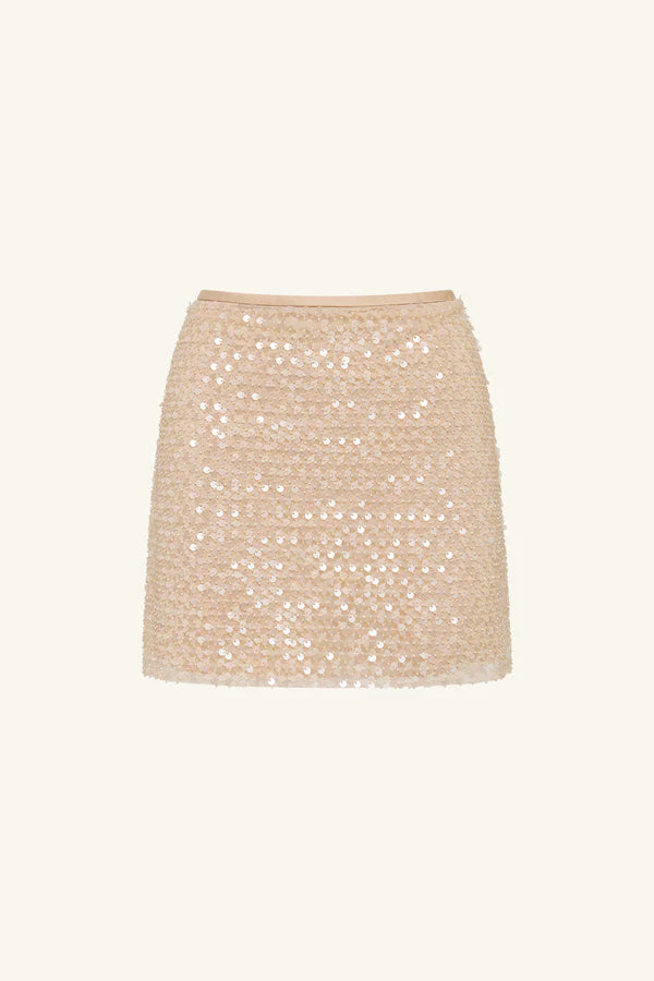 Everly Mini Skirt - Macadamia