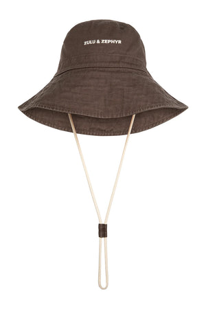 ZZ Logo Bucket Hat -Cocoa