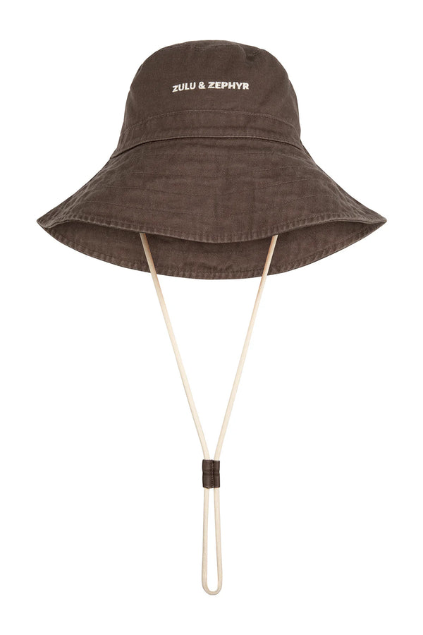 ZZ Logo Bucket Hat -Cocoa