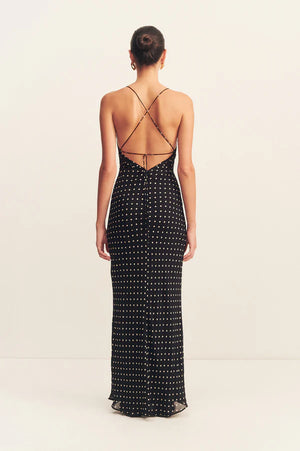 Houston Lace Black Maxi Dress