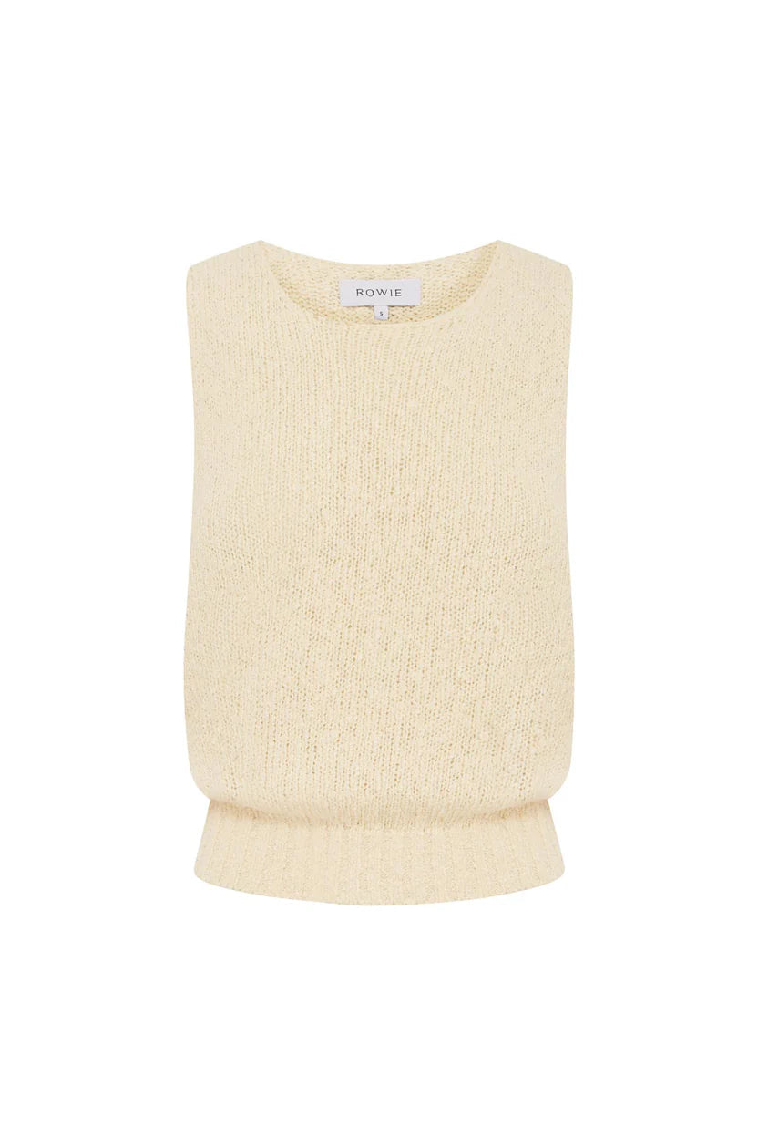 Catalina Knit Tank - Creme