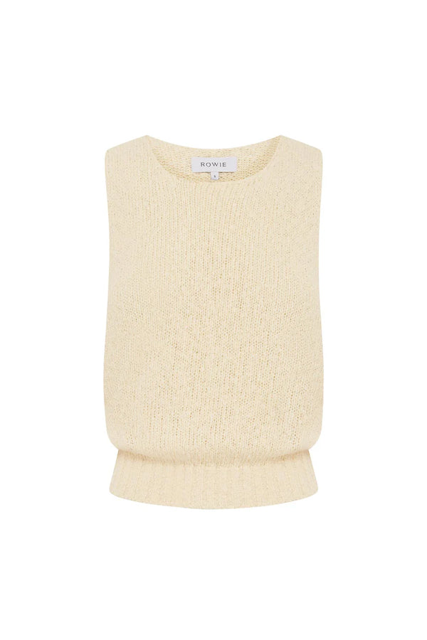 Catalina Knit Tank - Creme