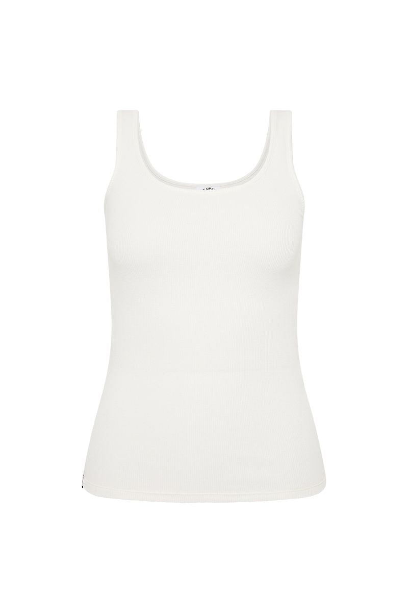 Remi Rib Tank - White