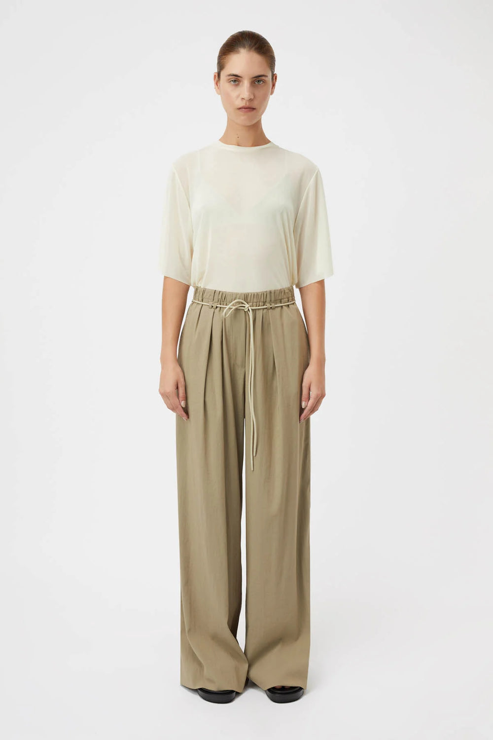 Marie Sheer Top - Soft Lemon