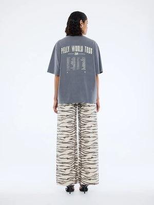 Pelly World Tour Tee - Washed Grey