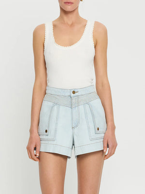Celene Denim Short - Pale Indigo