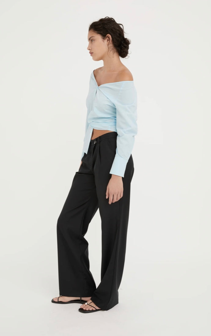 Ines Wool Trouser - Black