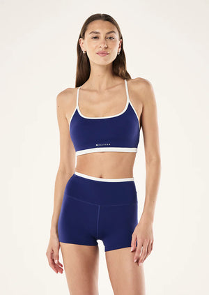 Fundamental sports bra - bright navy/whisper white