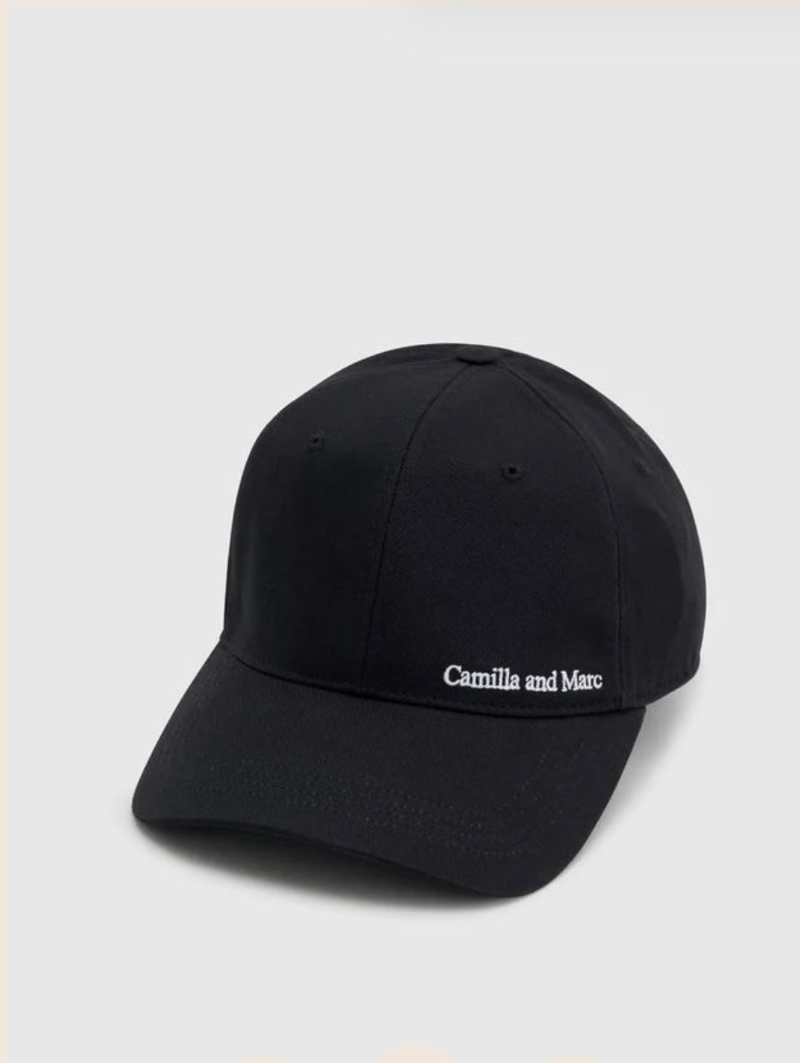Thome Embroidered Cap - Black