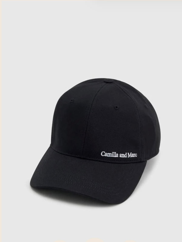 Thome Embroidered Cap - Black