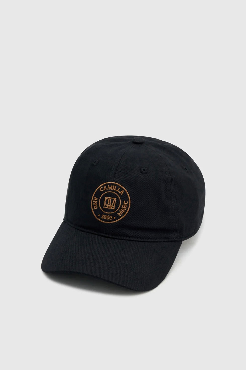 Westley Emb Logo Cap - Black/ Tan