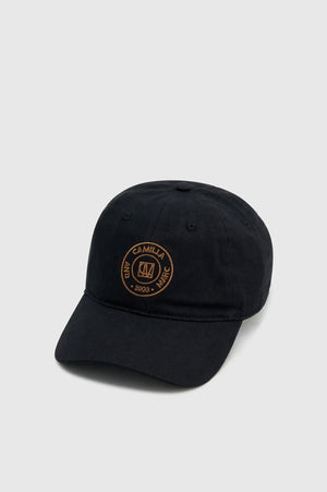 Westley Emb Logo Cap - Black/ Tan