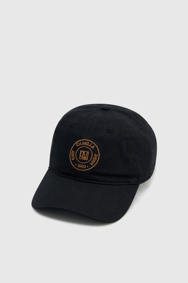 Westley Emb Logo Cap - Black/ Tan