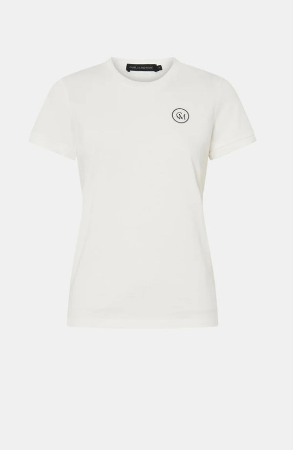 Bonnie Fitted Graphic Tee - Soft White