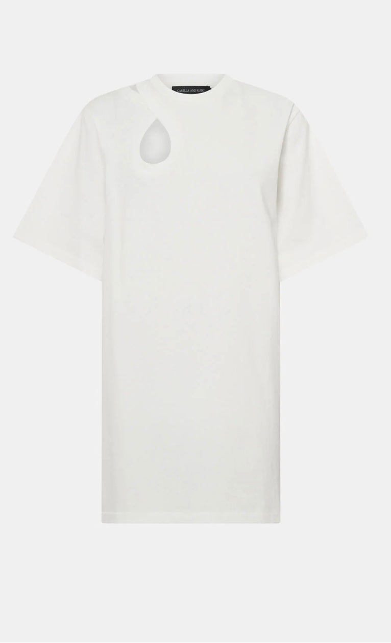 Pablo Tee Mini Dress - Soft White