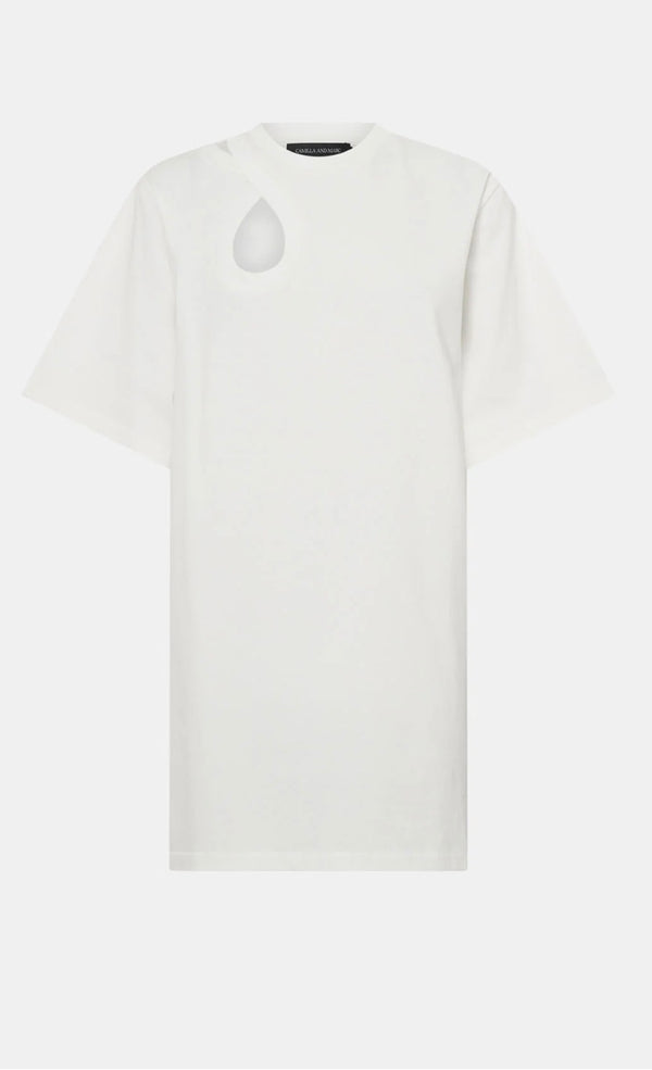 Pablo Tee Mini Dress - Soft White