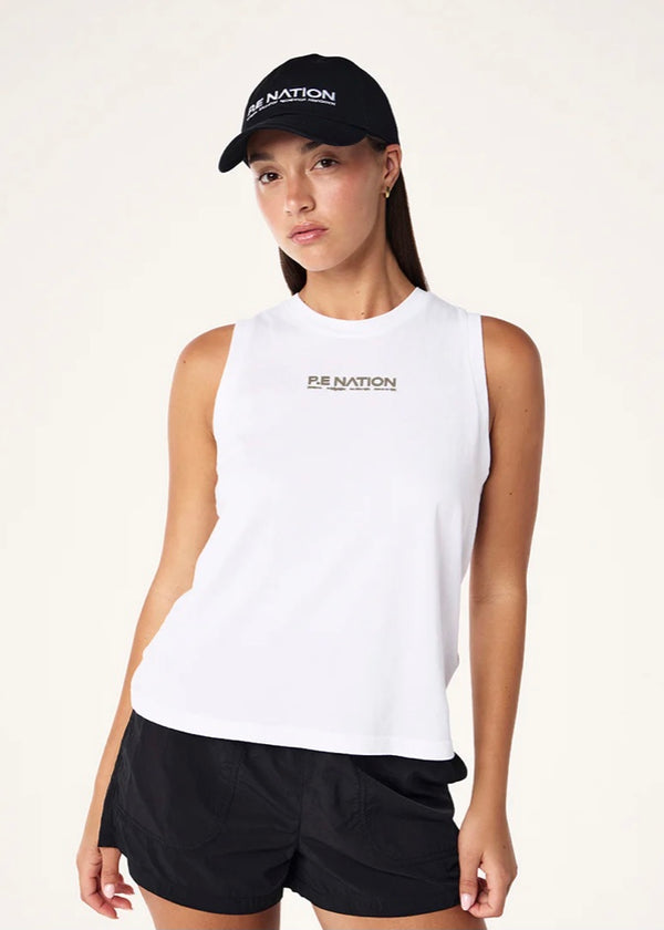 Shuffle Tank - Optic White & Khaki