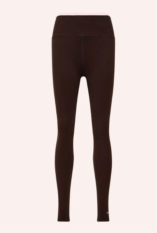 Vita Full Length Legging - Espresso/Chalk Pink
