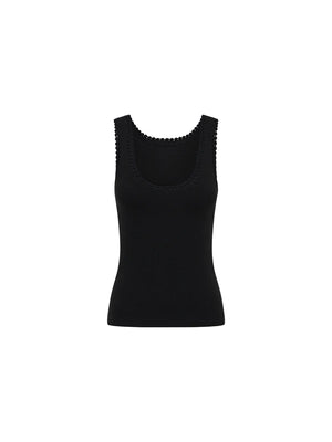 Tallulah Scoop Tank - Black