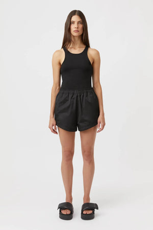 Miles Monogram Tank - Black