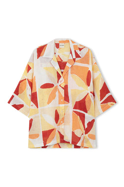 Sunset Tile Linen Shirt