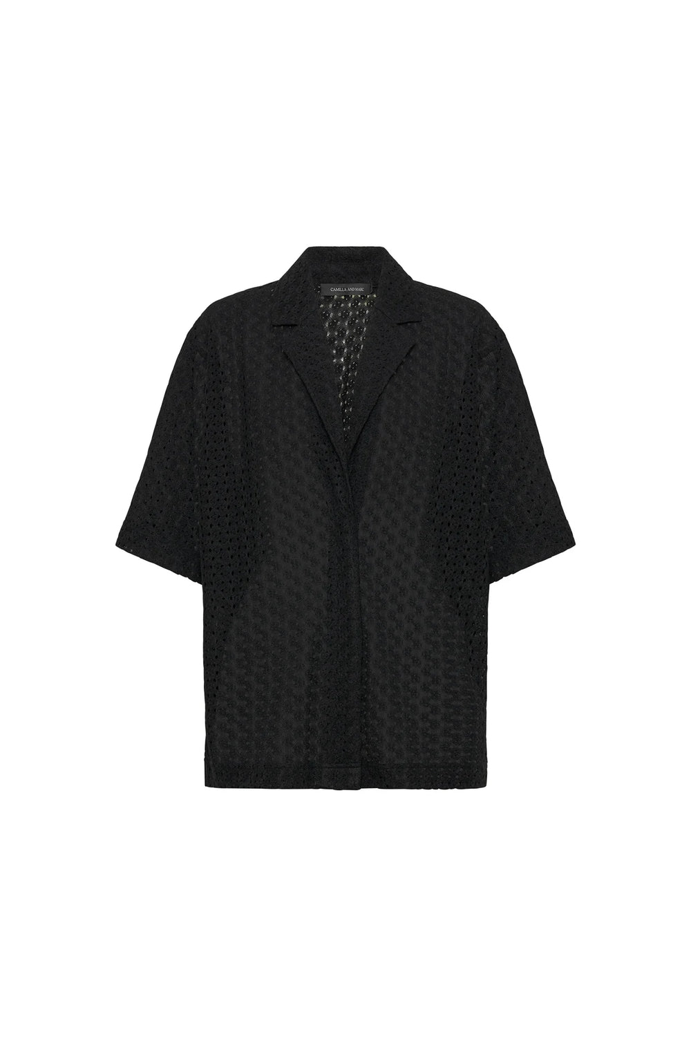 Agna Lace Shirt - Black