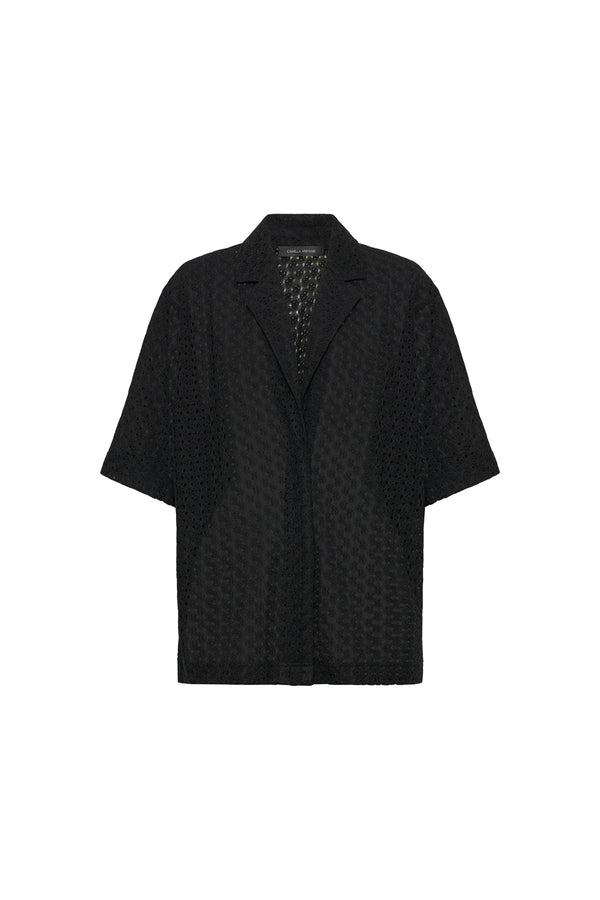 Agna Lace Shirt - Black
