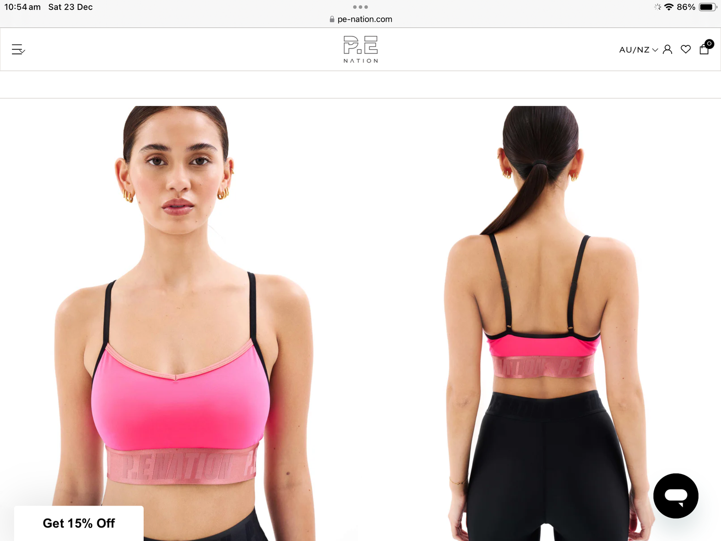 Verbena Sports Bra - Diva Pink