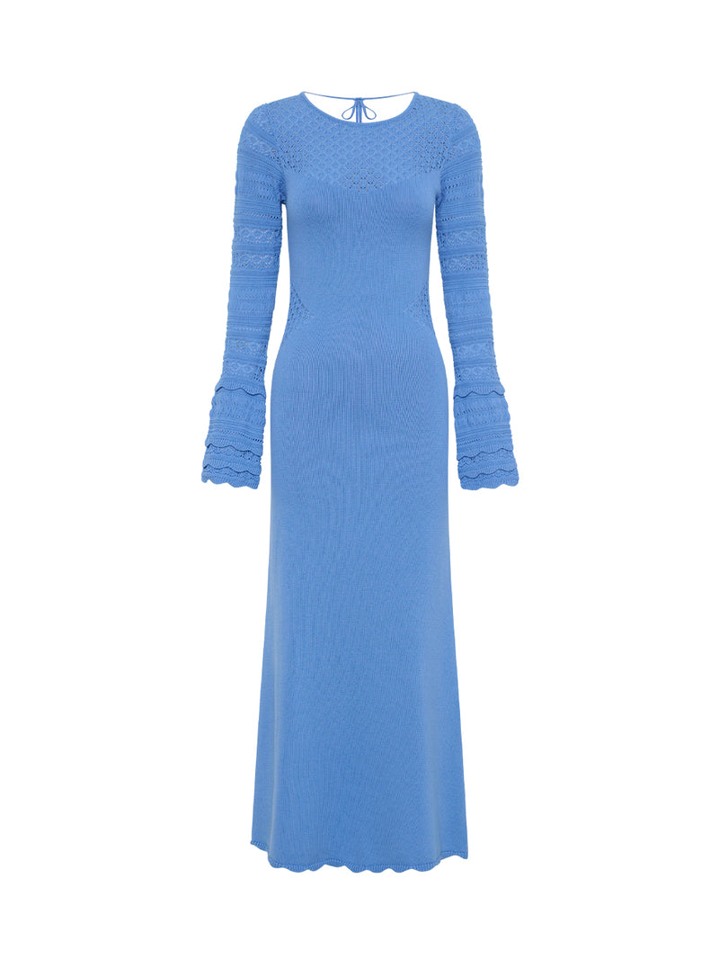 Marisol Knit Maxi Dress - Blue