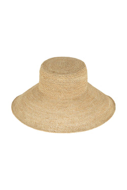 Natural Raffia Wide Brim Hat