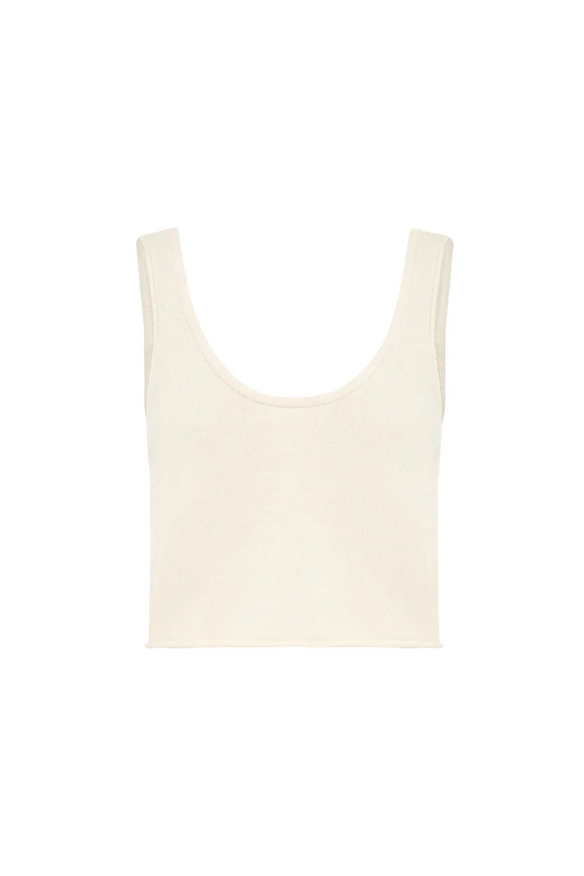 Belen Knit Top - Bone