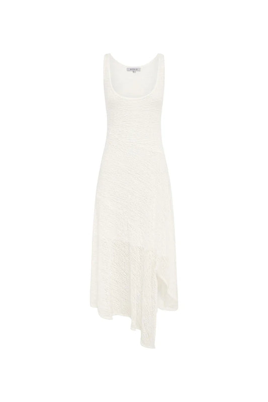 Lorna Lace Midi Dress - Bone