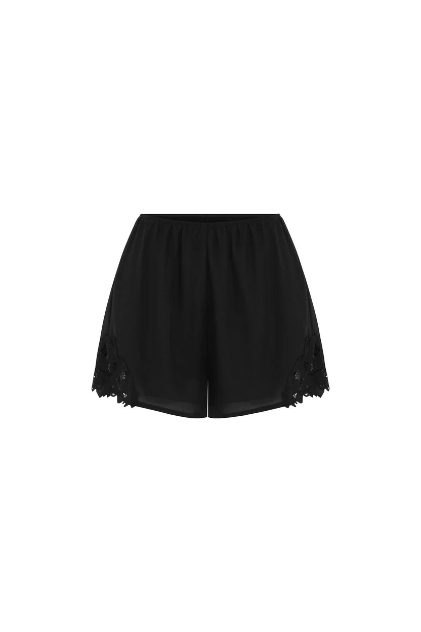 Bette Silk Shorts - Noir