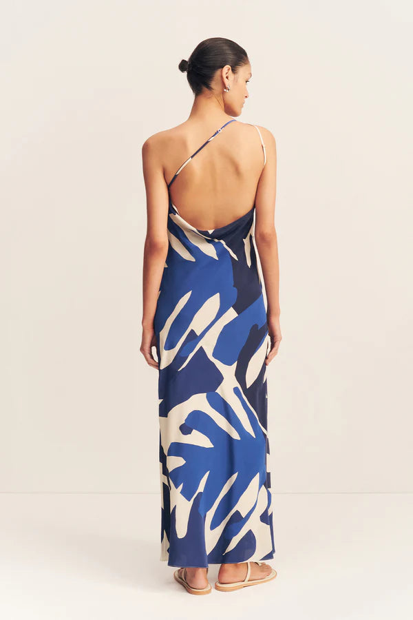 Edward Silk One Shoulder Maxi Dress