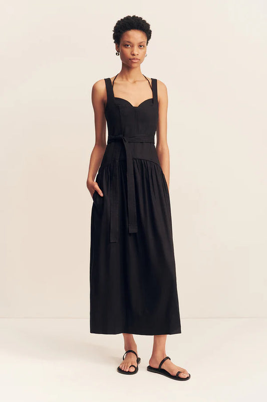 Kasbah Bustier Gathered Midi Dress