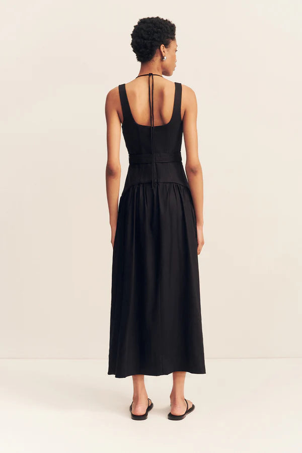 Kasbah Bustier Gathered Midi Dress