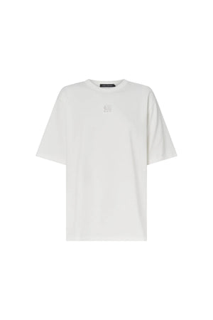 Bloom Embroidered Tee - Soft White